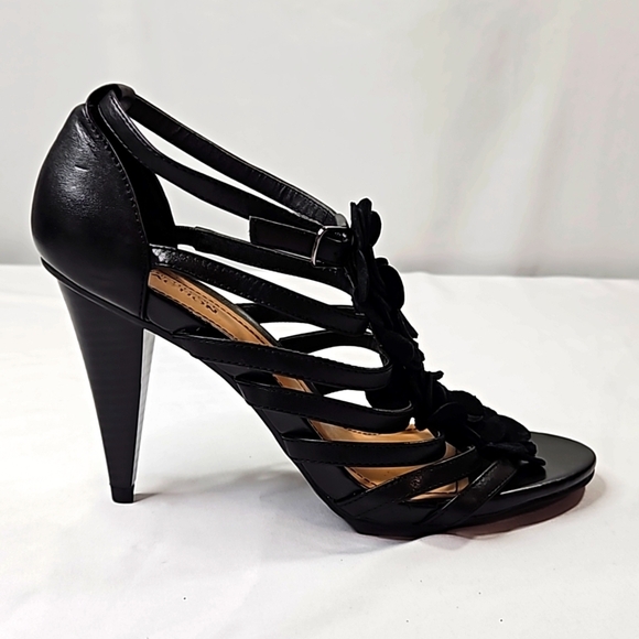 Kenneth Cole Reaction Know Show Black Strappy Sandals Size 7.5 - Picture 8 of 8